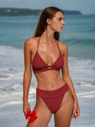 Women Knitted Nylon Blended Bikini Tops Sustainable Bikinis - BERLOOK