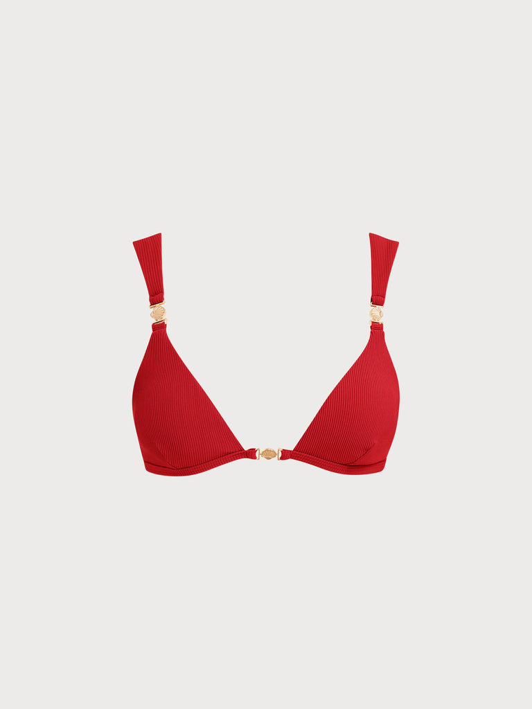 Women Knitted Nylon blended Bikini Tops Sustainable Bikinis - BERLOOK