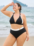 Women Knitted Nylon blended Bikini Tops Sustainable Plus Size Bikinis - BERLOOK
