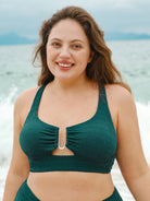 Women Knitted Nylon blended Bikini Tops Sustainable Plus Size Bikinis - BERLOOK