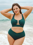 Women Knitted Nylon blended Bikini Tops Sustainable Plus Size Bikinis - BERLOOK