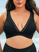 Women Knitted Nylon blended Bikini Tops Sustainable Plus Size Bikinis - BERLOOK