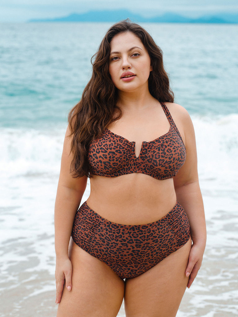 Women Knitted Nylon blended Bikini Tops Sustainable Plus Size Bikinis - BERLOOK