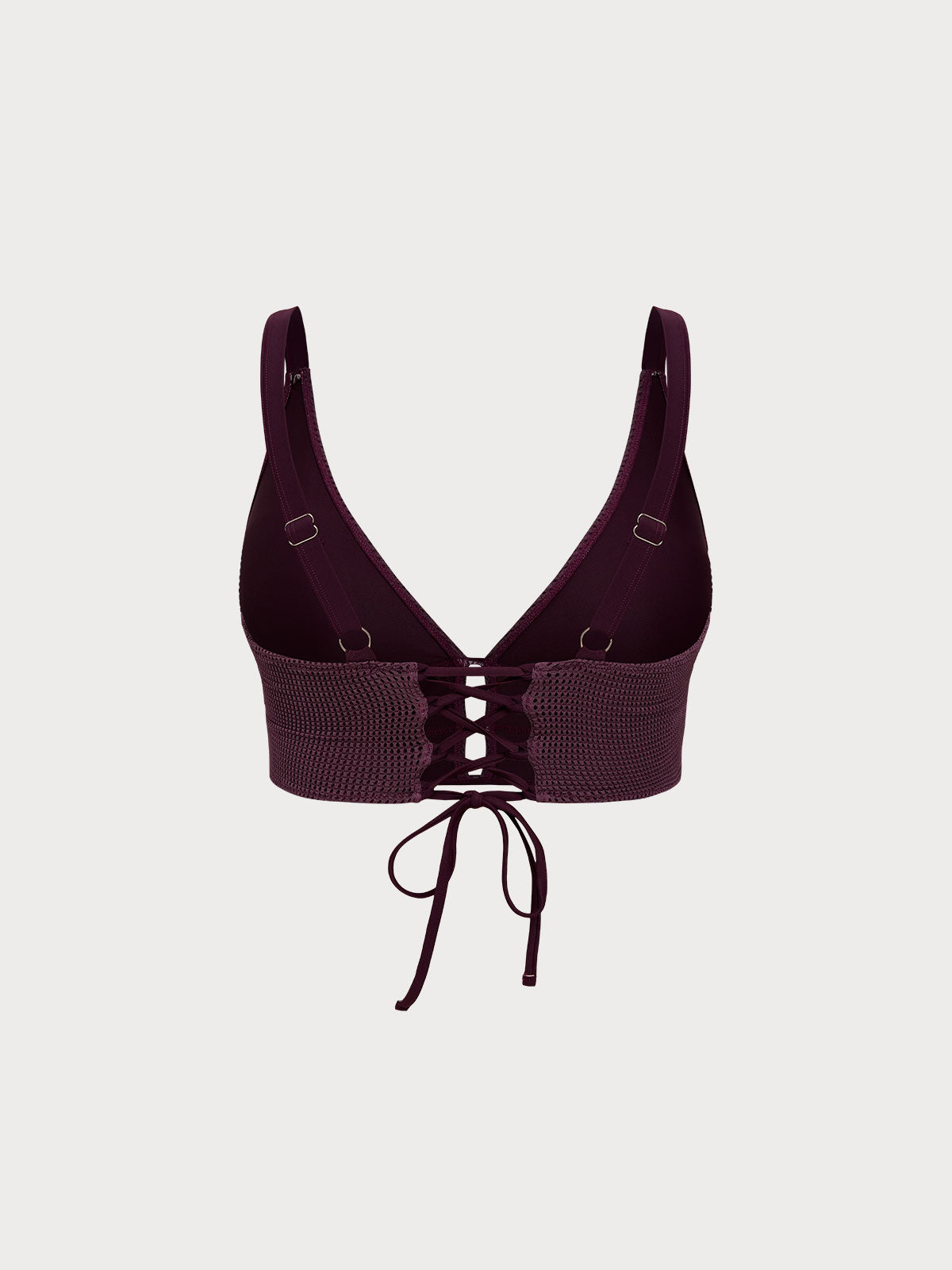 Women Knitted Nylon blended Bikini Tops Sustainable Plus Size Tankinis - BERLOOK