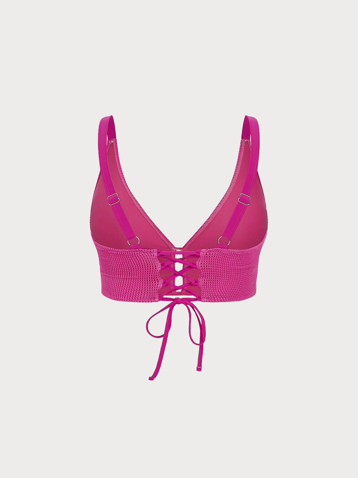 Women Knitted Nylon blended Bikini Tops Sustainable Plus Size Tankinis - BERLOOK