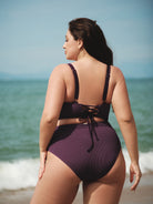 Women Knitted Nylon blended Bikini Tops Sustainable Plus Size Tankinis - BERLOOK