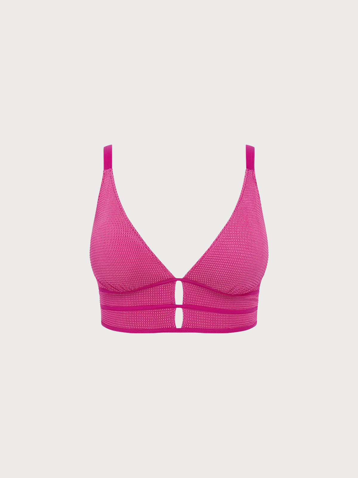 Women Knitted Nylon blended Bikini Tops Sustainable Plus Size Tankinis - BERLOOK