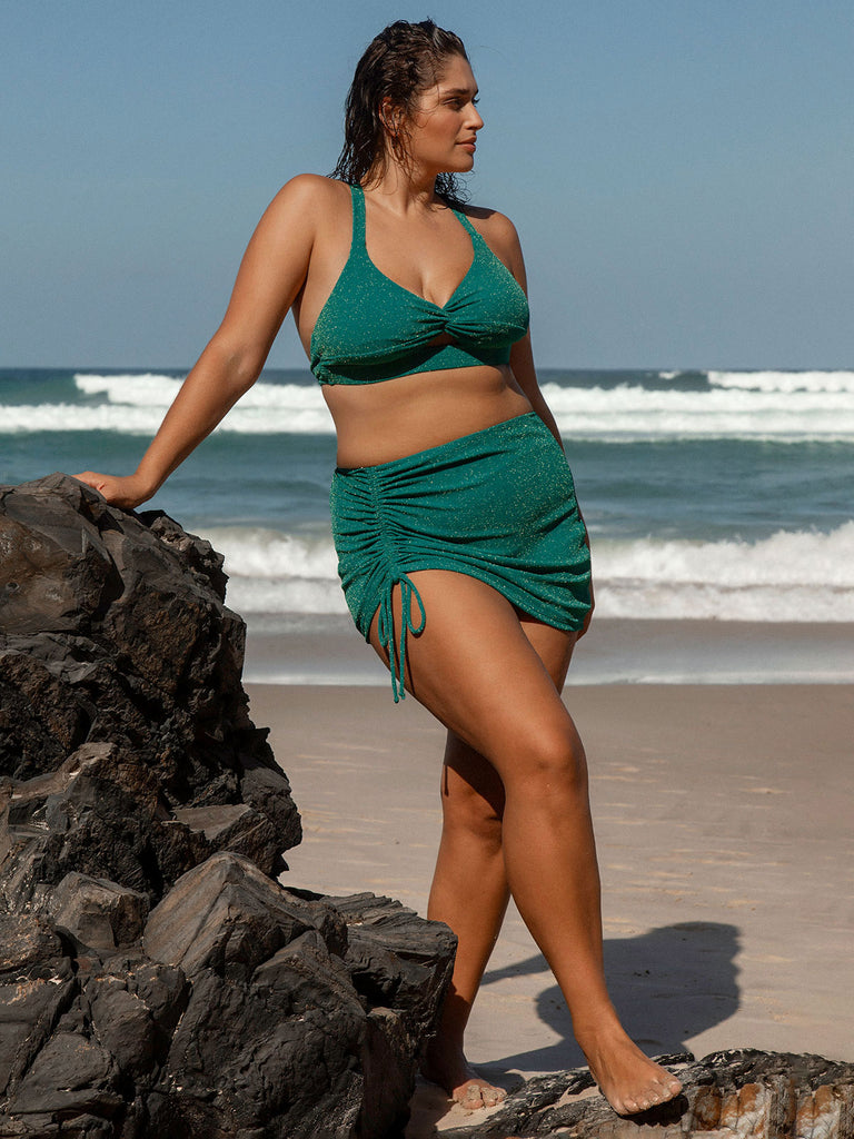 Women Knitted Nylon blended Cover ups Sustainable Plus Size Cover-ups - BERLOOK