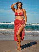 Women Knitted Nylon Blended Cover ups Sustainable Plus Size Cover-ups - BERLOOK