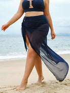 Women Knitted Nylon blended Cover ups Sustainable Plus Size Cover-ups - BERLOOK