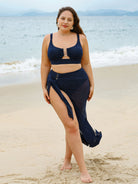 Women Knitted Nylon blended Cover ups Sustainable Plus Size Cover-ups - BERLOOK