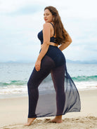 Women Knitted Nylon blended Cover ups Sustainable Plus Size Cover-ups - BERLOOK