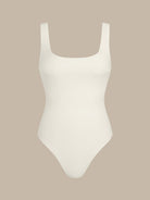 Women Knitted Nylon blended One Pieces Swimwear Off White Sustainable One-Pieces - BERLOOK