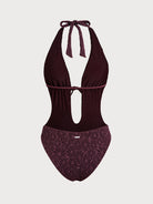 Women Knitted Nylon blended  One Pieces Swimwear Sustainable Bikinis - BERLOOK