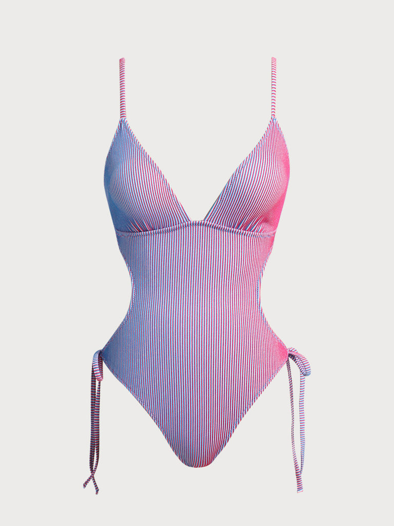 Women Knitted Nylon Blended One Pieces Swimwear Sustainable One-Pieces - BERLOOK