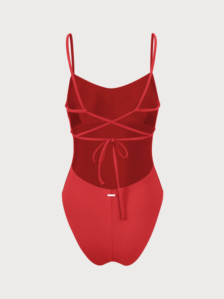 Women Knitted Nylon blended One Pieces Swimwear Sustainable One-Pieces - BERLOOK