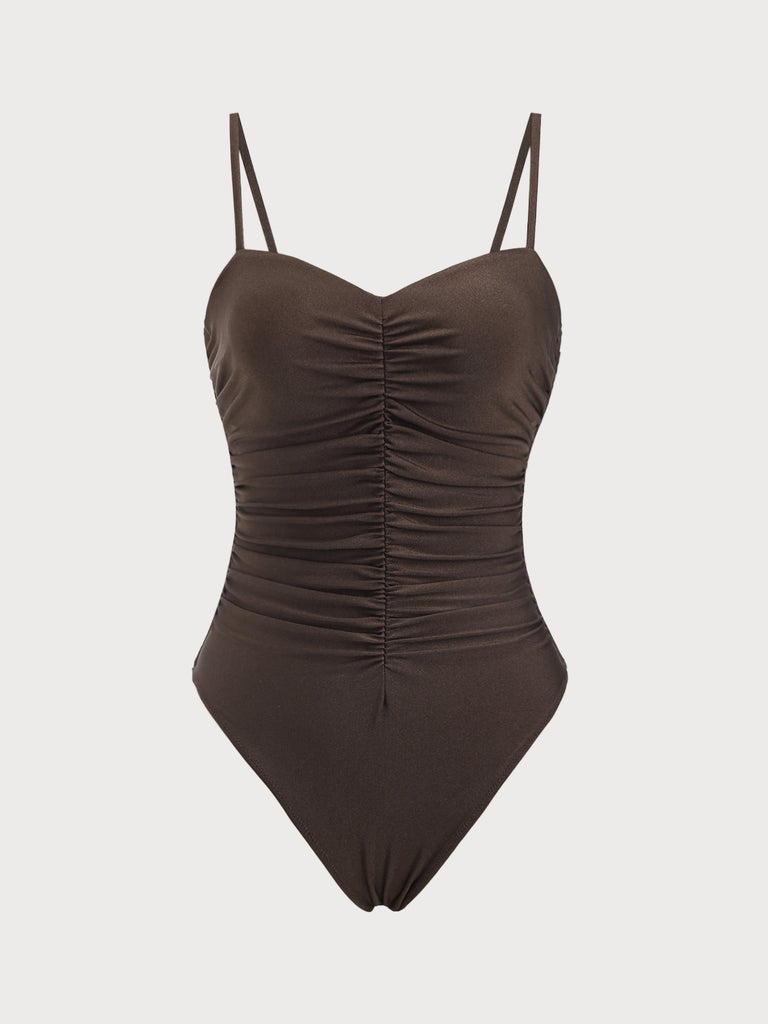 Women Knitted Nylon blended One Pieces Swimwear Sustainable One-Pieces - BERLOOK