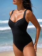 Women Knitted Nylon blended One Pieces Swimwear Sustainable One-Pieces - BERLOOK