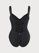 Women Knitted Nylon blended One Pieces Swimwear Sustainable Plus Size One-Pieces - BERLOOK