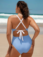 Women Knitted Nylon blended One Pieces Swimwear Sustainable Plus Size One-Pieces - BERLOOK