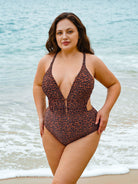 Women Knitted Nylon blended One Pieces Swimwear Sustainable Plus Size One-Pieces - BERLOOK