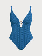 Women Knitted Nylon blended One Pieces Swimwear Sustainable Plus Size One-Pieces - BERLOOK