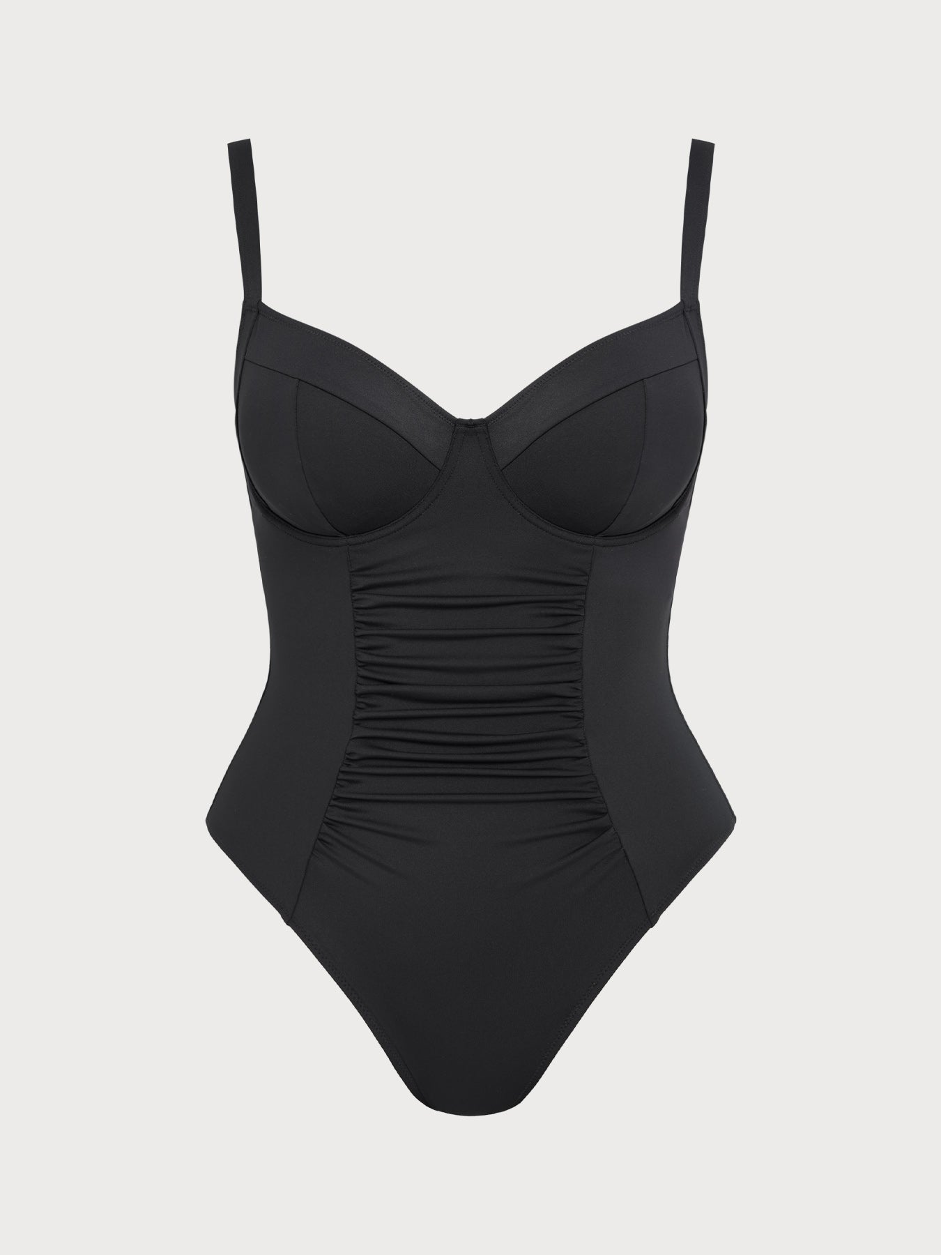 Women Knitted Nylon blended One Pieces Swimwear Sustainable Plus Size One-Pieces - BERLOOK