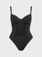 Women Knitted Nylon blended One Pieces Swimwear Sustainable Plus Size One-Pieces - BERLOOK