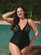Women Knitted Nylon blended One Pieces Swimwear Sustainable Plus Size One-Pieces - BERLOOK