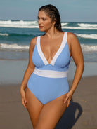 Women Knitted Nylon blended One Pieces Swimwear Sustainable Plus Size One-Pieces - BERLOOK