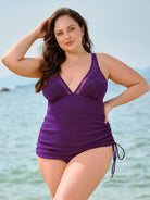 Women Knitted Nylon blended One Pieces Swimwear Sustainable Plus Size One-Pieces - BERLOOK