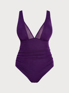 Women Knitted Nylon blended One Pieces Swimwear Sustainable Plus Size One-Pieces - BERLOOK