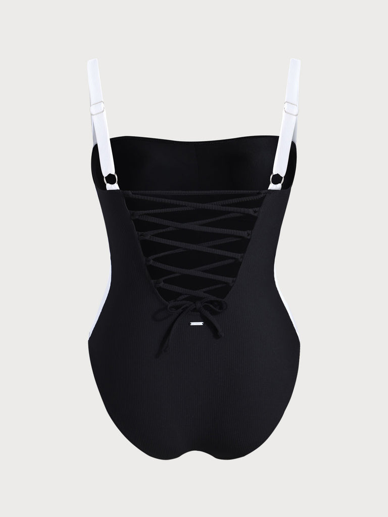 Women Knitted Nylon blended One Pieces Swimwear Sustainable Plus Size One-Pieces - BERLOOK