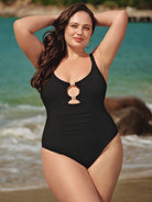 Women Knitted Nylon blended One Pieces Swimwear Sustainable Plus Size One-Pieces - BERLOOK