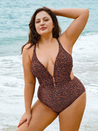 Women Knitted Nylon blended One Pieces Swimwear Sustainable Plus Size One-Pieces - BERLOOK