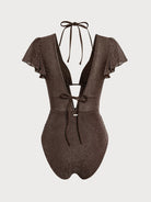 Women Knitted Nylon blended Swimwear Sustainable One-Pieces - BERLOOK