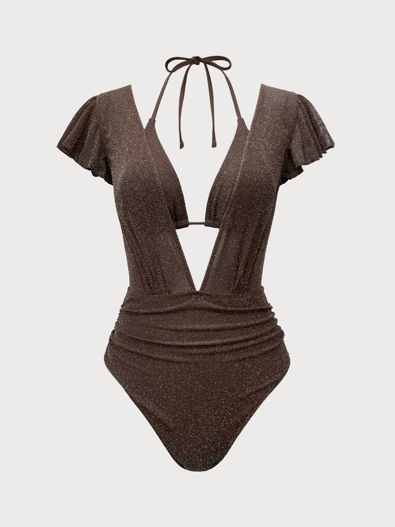 Women Knitted Nylon blended Swimwear Sustainable One-Pieces - BERLOOK