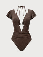 Women Knitted Nylon blended Swimwear Sustainable One-Pieces - BERLOOK