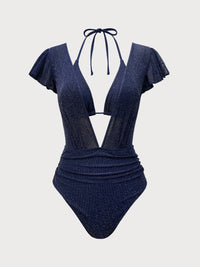 Women Knitted Nylon blended Swimwear Sustainable One-Pieces - BERLOOK