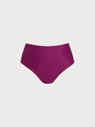 Women Knitted Nylon blended Tankini Bottoms Burgundy Sustainable Plus Size Tankinis - BERLOOK