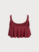 Women Knitted Nylon blended  Tankini Tops Sustainable Plus Size Tankinis - BERLOOK