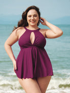 Women Knitted Nylon blended Tankini Tops Sustainable Plus Size Tankinis - BERLOOK