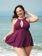 Women Knitted Nylon blended Tankini Tops Sustainable Plus Size Tankinis - BERLOOK