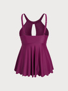 Women Knitted Nylon blended Tankini Tops Sustainable Plus Size Tankinis - BERLOOK