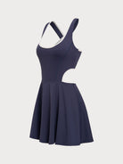 Women Knitted Nylon blended Yoga Dresses Sustainable Yoga Dresses&Yoga Jumpsuit - BERLOOK