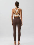 Women Knitted Nylon blended Yoga Leggings Sustainable Yoga Bottoms - BERLOOK