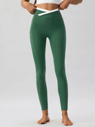 Women Knitted Nylon blended Yoga Leggings Sustainable Yoga Bottoms - BERLOOK