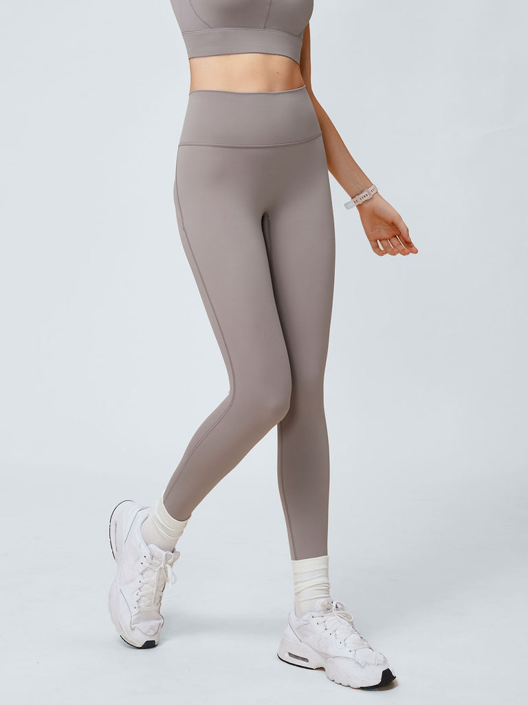 Women Knitted Nylon blended Yoga Leggings Sustainable Yoga Bottoms - BERLOOK