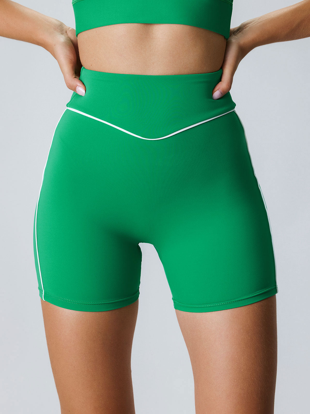 Green yoga shorts outlet
