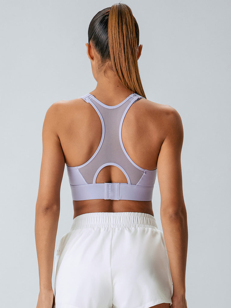 Women Knitted Nylon blended Yoga Sports Bras Sustainable Yoga Tops - BERLOOK